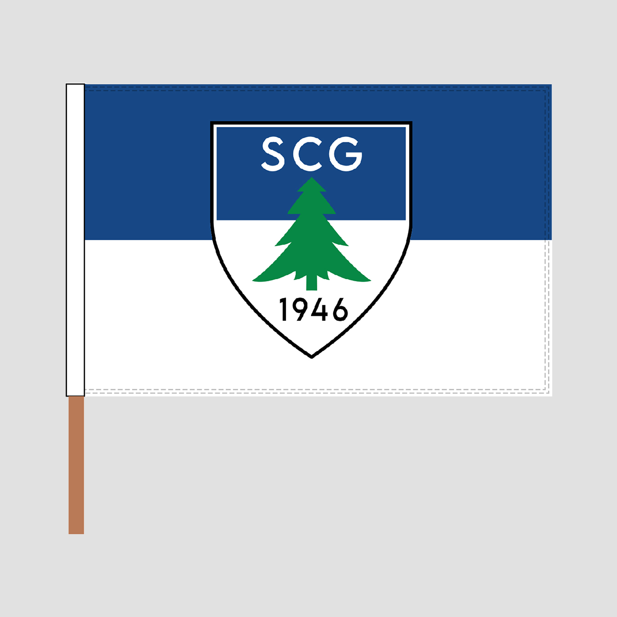 Stockfahne 30x45 cm SC Gremmendorf