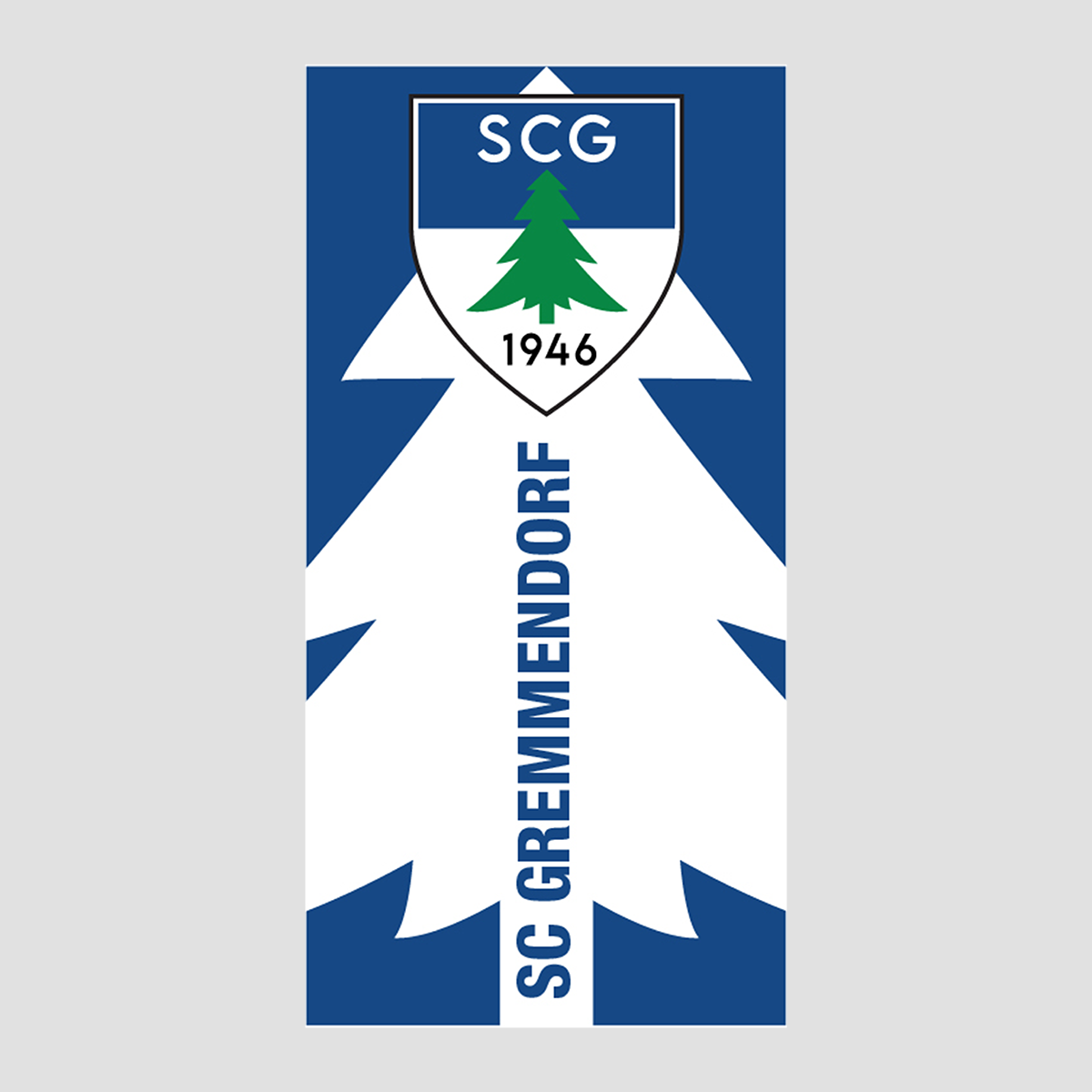 Badetuch 70x140 cm All-Over Druck SC gremmendorf